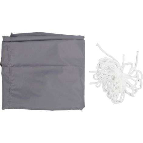 Voile d'ombrage triangulaire imperméable anti-UV 5x5x5m gris, avec œillets en acier inoxydable pour terrasse et jardin, protection solaire extérieure (1/5)