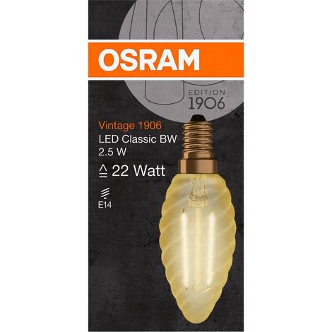 LED FLAMME TORS. ED1906 CLAIR FIL.2.5W (1/4)