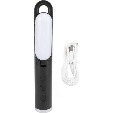 Lanterne de camping pliable, lampe torche, rechargeable par USB, lampe de tente à suspendre, lampe multifonction avec crochet