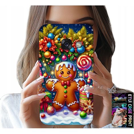 Custodia per Samsung A5 2017 - motivi di pan di zenzero, caramelle, Natale + vetro (1/5)