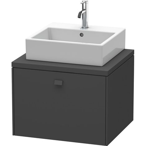 BRIOSO mobile consolle basso 442x620x550mm grafite opaco