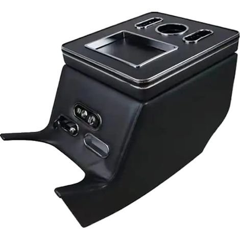 Vano portaoggetti nel bracciolo, in plastica, compatibile con Mercedes-Benz Classe V 2014-2023, con porte USB multiple, vano portaoggetti a LED e facile installazione. (1/5)