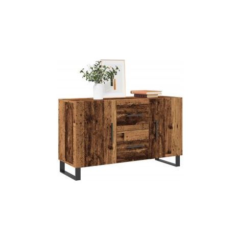 Buffet vieux bois 100x36x60 bois d'ingénierie (1/5)