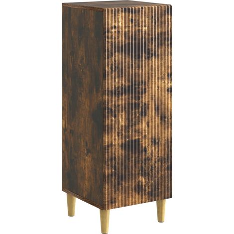 Credenza Rovere Fumo 33 x 34,5 x 90 cm Legno ingegnerizzato vidaXL