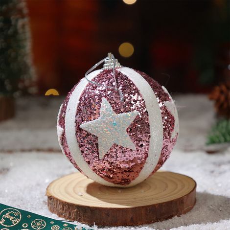 Boule De Décoration De Noël - Boule En Plastique Pour Arbre De Noël - Suspension Festive Intérieure Et Extérieure - Lot De 12 (1/5)