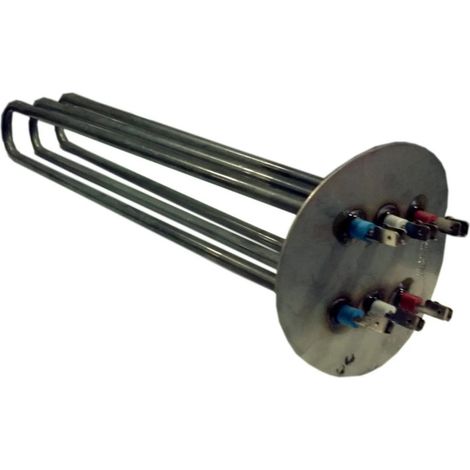 Dreiphasen-, Allstrom-Tauchsieder-Widerstand 5000W - 230/400V (gebogener Flansch)