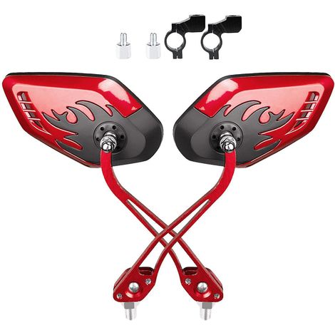 Fahrradspiegel aus klarem und sicherem Glas, verstellbar und schwenkbar, für den Lenker. (1/5)