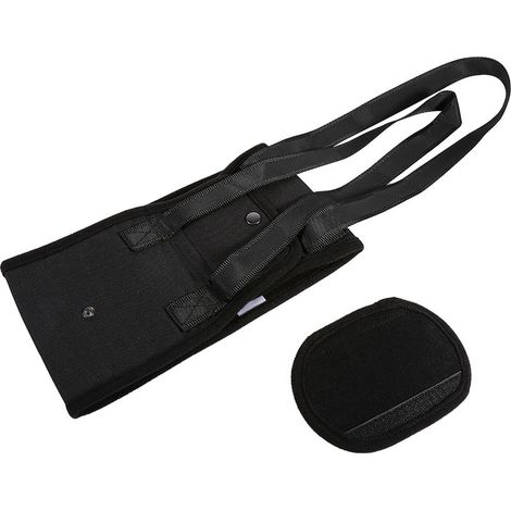 Harnais de réadaptation pour chien noir avec poignée pour aide canine (M) (1/5)