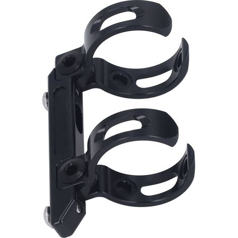 Support de porte-bidon pour tige de selle de vélo en alliage d'aluminium, adaptateur pour porte-bidon Birdy pour DAHON, noir. (1/5)