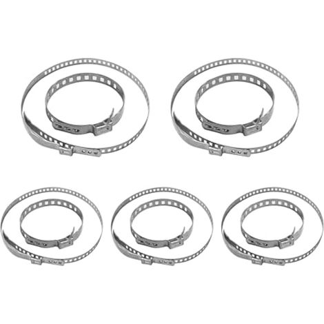 Dickno Lot de 10 pinces à sertir pour joint de coffre, 5 petits et 5 grands en acier inoxydable réglables pour axe d'entraînement et de coffre, outil universel de bande de joint CV pour voiture (1/5)