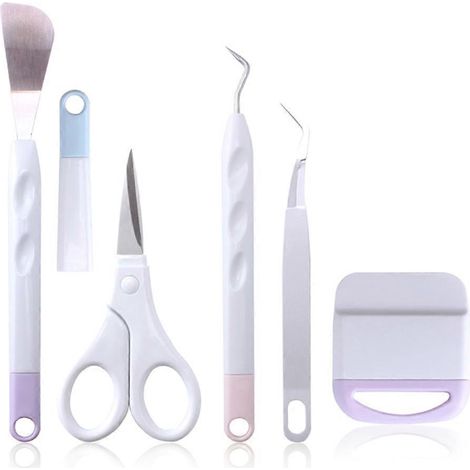 Kit de 5 outils à vinyle pour sculpture et décalcomanie, matériel d'artisanat de base (1/4)