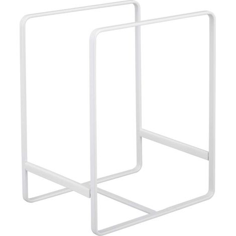 yamazaki 2268 Tower Dish Organiser, White, Steel/Silicone, 11.5 x 16 x 20 cm (1/5)