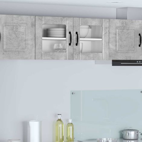 Küchenschrank Lucca Betongrau 80 x 31 x 40 cm Holzwerkstoff