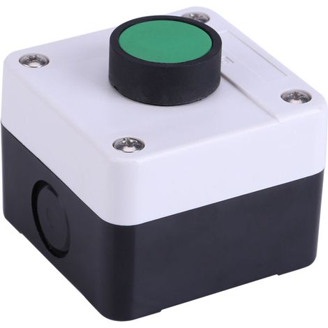 Boîtier de Commande Étanche avec Bouton Vert pour Portail Automatique