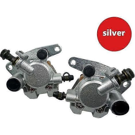 Kit d'étriers de frein avant pour moto Yamaha Grizzly 660 2002-2008 YFM660 Kodiak 400 1999-2006 Kodiak 450 2003-2006 avec plaquettes (argent) (1/5)
