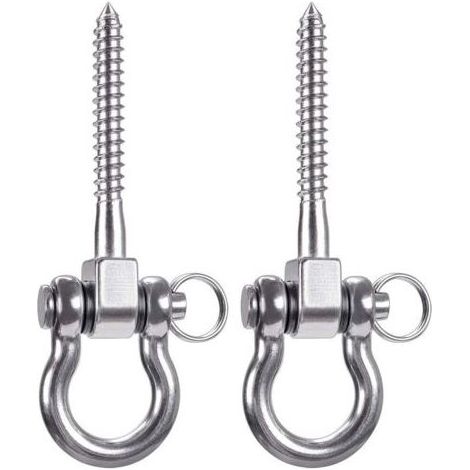 Supporto da soffitto 900kg 304 in acciaio inox – Ganci per amaca e sospensione – guida rapida all'Installazione su travi in legno (1/5)