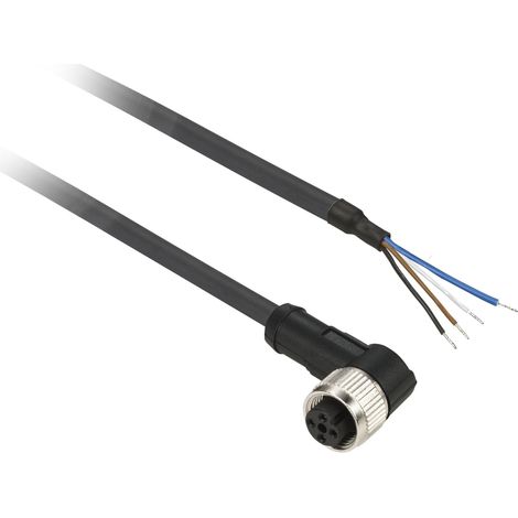 Schneider connettore con cavo 5 mt m8 90° 4 poli xzcp1041l5