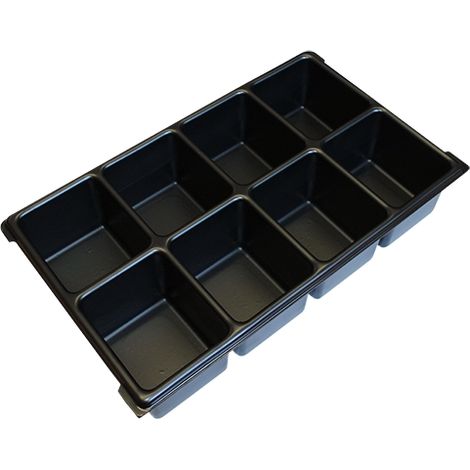 BS  Systems  Kleinteileeinsatz  8  Mulden  XLB  -  6100000151  BS  Systems  Inserto  para  piezas  pequeñas  8  compartimentos  XLB  -  6100000151 (1/2)