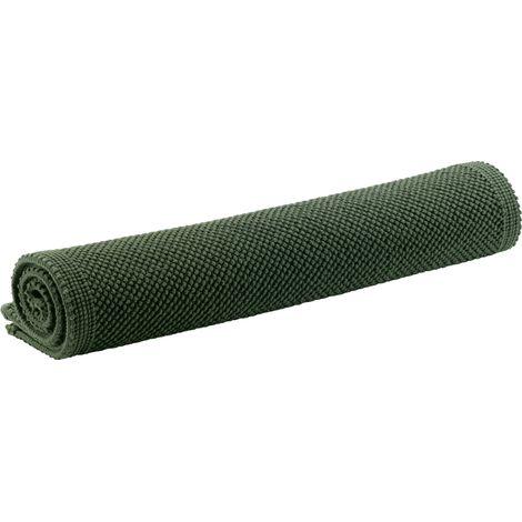 VIVARAISE - Tapis de bain Vivaraise Etia - Coton 100% - Vert Sauge - 54 x 110 cm
