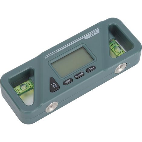 Rapporteur numérique, niveau, instrument de mesure d'angle, inclinomètre, inclinomètre numérique, jauge d'angle, vert foncé (1/5)