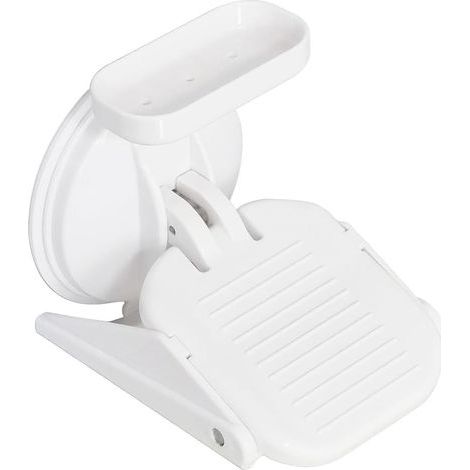 Repose-pieds de che pour se raser les jambes - Repose-pieds avec ventouse puissante, repose-pieds antidérapant pour la che, tabouret de che repose-pieds réutilisable, pliable et portable (1/5)