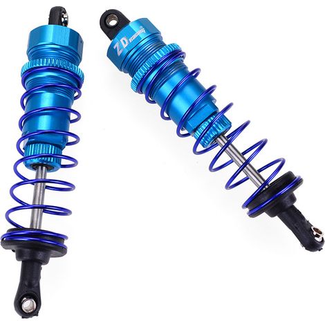 2 amortiguadores metálicos de repuesto para coche RC 1/10 (105 mm) - Azul (1/3)