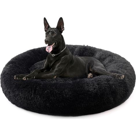 Lit pour chien adapté aux petits et moyens chiens de 70 cm, rond, confortable et doux, avec fond antidérapant (1/5)