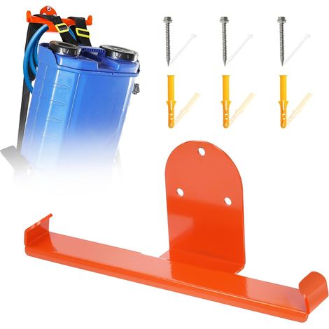 Support de souffleur de feuilles avec dossier, 1 pack de support mural pour pulvérisateurs à dos, support mural robuste pour tronçonneuse, accessoire de rangement pour garage (1/5)