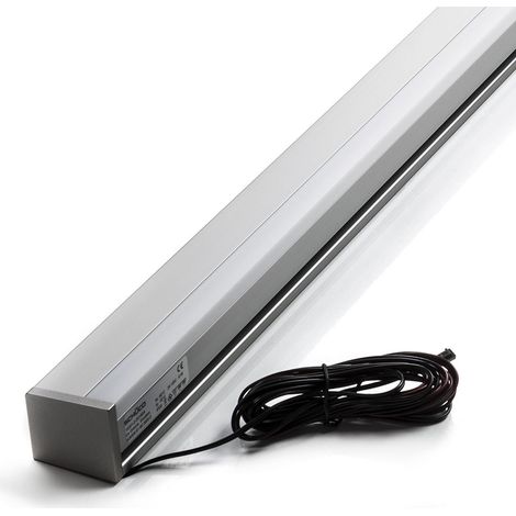 LED Küchenreling Groove Aufhängeschiene 600 mm für Linero 2000 & MosaiQ Nischensysteme mit Kabelausgang links (1/5)