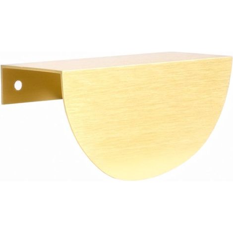 Tirador de mueble semicircular UA01 estilo loft, oro cepillado Tirador de mueble semicircular UA01 estilo loft, oro cepillado 8,4 cm 64/84 (1/5)