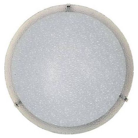 4 x PLAFONIERA GAIA D 30 CM 1 LUCE E27 B/CO GRANIGLIA