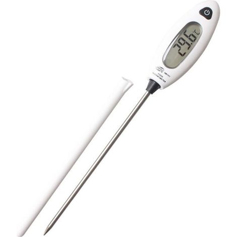 Thermomètre de Cuisine Cadeau Homme Femme Noël Utile Thermomètre Cuisson Digital Sonde Thermomètre Alimentaire Lecture Instantanée Thermomètre Viande Confiture Pâtisserie Sucre Eau Chocolat (1/5)
