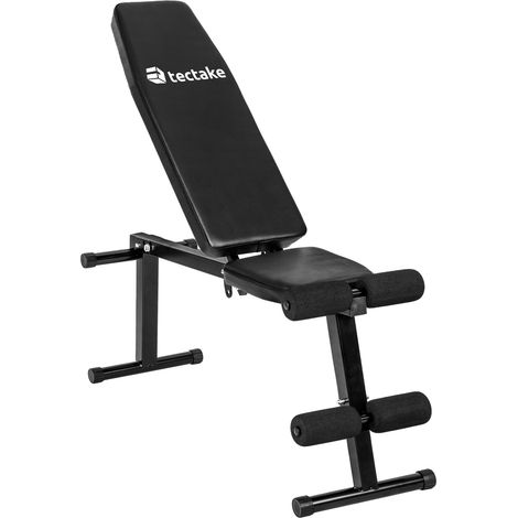Banc de musculation d'haltérophilie en acier noir