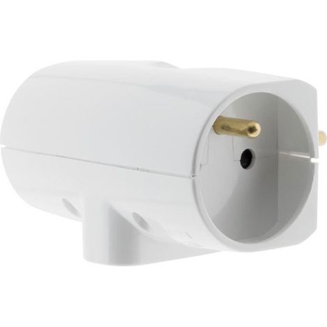 HBF - Triplite 2p+t 16a lateral blanc   vrac (1/5)
