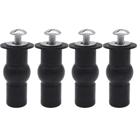 Beyamis Ensemble de 4 vis de fixation pour couvercle de toilette en acier inoxydable (1/5)