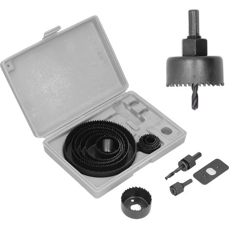 Scie cloche, mèche de perçage en acier à grande vitesse, kit d'outils de coupe pour le travail du bois, pour le plâtre plastique (1/5)