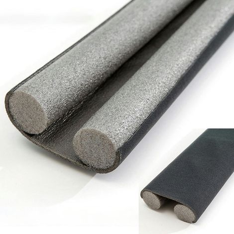 inférieur de Porte Isolant, Bande météo sous Le Boudin de Porte, bloqueur d'espace Anti-Froid, Mousse Acoustique de Maison, Gris (1/5)