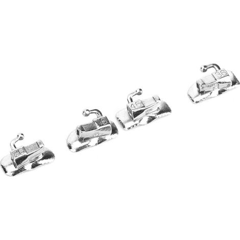 Lot de 2 tubes buccaux orthodontiques dentaires à coller, outils de soins dentaires, matériel médical pour première molaire MBT (1/5)