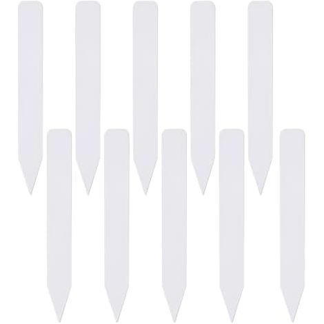 Lot de 10 étiquettes d'identification jardin en papier imperméables pour fleurs et légumes x 1,6 cm -