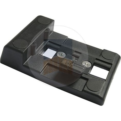 Portac – Sabot composite rectangulaire 40mm avec basculeur cupro-aluminium – Plage réglable 25 à 80mm – Résistant à la corrosion pour portail battant