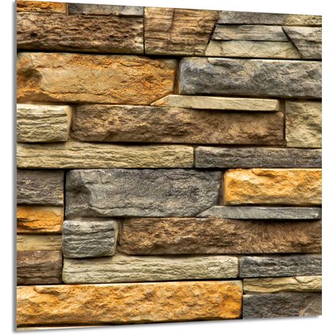 PANEL DE VIDRIO PARA COCINA 60x65 Ladrillo (1/5)