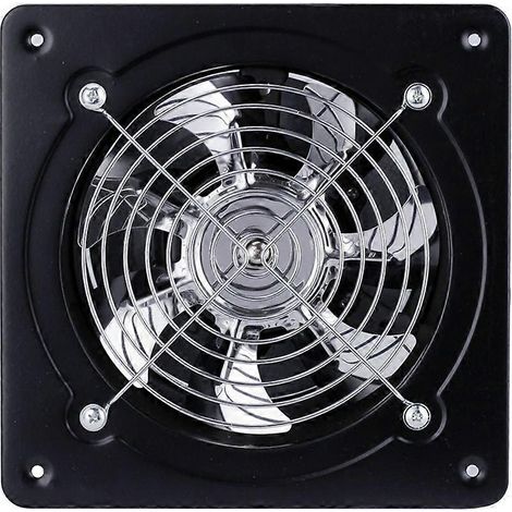 Ventilateur d'extraction 6 pouces, extracteur d'air mural, ventilation silencieuse pour salle de bain, garage, cuisine, 40 W, 220 V, Ventilo, débit d'air 600 m³/h (1/5)
