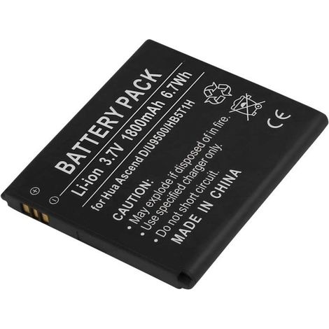 Batterie pour Huawei Ascend D Quad XL Li-ion 3.7V 1800mAh 6.7Wh Noir (1/4)