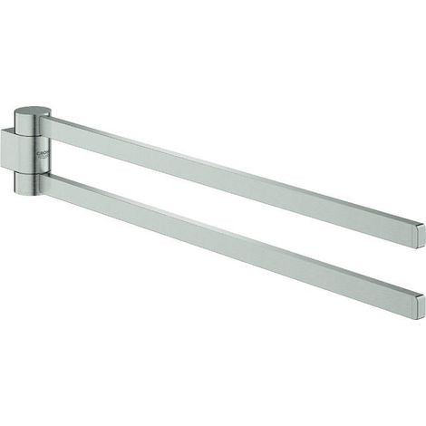 Porte-serviettes GROHE SELECTION 400mm. rigide 2 bras acier