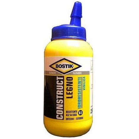 Bostik D3 colle vinylique transparente pour le bois 250g
