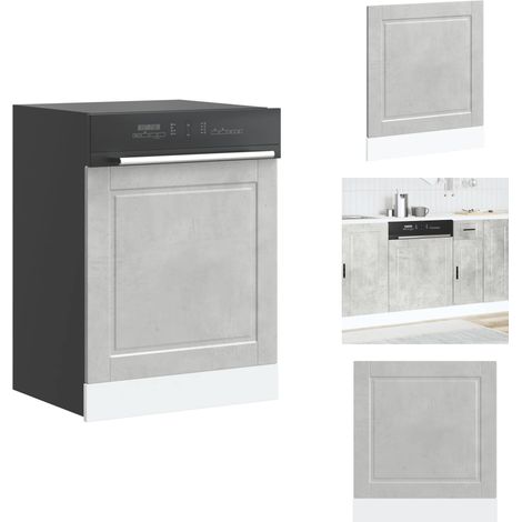 Panneau de lave-vaisselle Porto gris béton 60x1,5x67 cm - Panneau De Lave-vaisselle - Panneaux De Lave-vaisselle - Panneau Avant De Lave-vaisselle - Panneau De Porte De Lave-vaisselle (1/5)