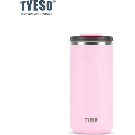 (Rose, 600 ml) Mug isotherme sous vide, mug de grande capacité pour le bureau ou la voiture, convient aux boissons chaudes et froides. (1/2)