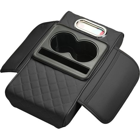 Rehausseur d'accoudoir de voiture - Coussin d'accoudoir multifonction pour voiture -Coussin d'accoudoir central de voiture -Boîte de rangement pour accoudoir de voiture offrant confort et (1/5)