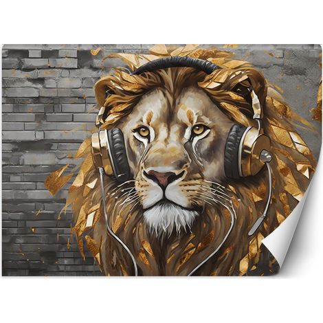 Fototapete Lion Pop Art Musik 100x70 cm (1/5)