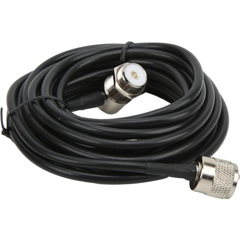 Autoradio-Antennensignalkabel, Stecker auf Buchse, Gummi/Metall, 5 m Verlängerungskabel für Kenwood-Autoradios (1/5)